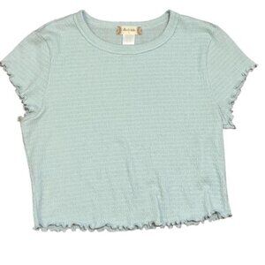 Altar'd State Women's Blue and Green Crop-top